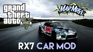 GTA V - Mazda RX7 Mad Mike mod.