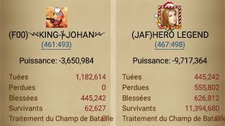 clash of kings 140M in solo  F00 VS JAF
