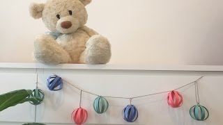 Гирлянда из бумаги своими руками\\Circle paper garland for home and holidays