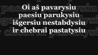 DJ Dalgis - Pavarysiu lyrics