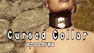 Skyrim - Cursed Loot - Cursed Collar Quest speedrun in 14m40s (with commentary subtitles)