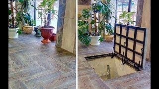 Люк напольный под плитку, в погреб, на амортизаторах в Уфе