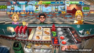 Cooking fever fast food court level 30, Кухонная лихорадка закусочная 30 уровень.