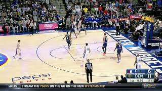 Simmons nice pass out of double-team