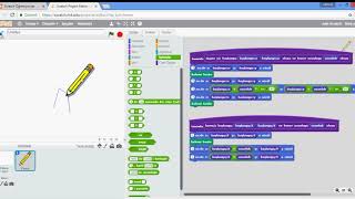 Scratch özel taşlar ile ev çizimi