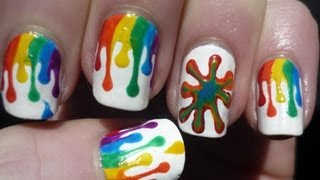 Dripping Paint Nail Art Tutorial