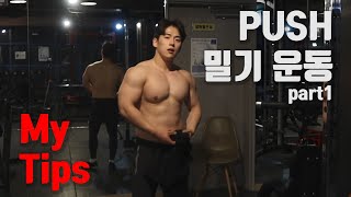 푸쉬(PUSH)운동 풀버젼  | part.1 가슴운동 팁 그리고 루틴