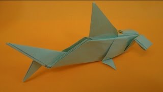 Как сделать акулу молот из бумаги. Оригами акула молот