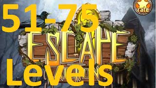 Escape Action - побега из комнаты  - 51 - 75 уровень ( Levels 51 - 75 )
