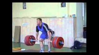 Evgeny Chigishev 220kg Power Clean & Jerk