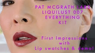 PAT MCGRATH LABS LiquiLust 007 Kit - Lip Swatches and Demo