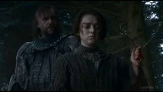 Game of Thrones | Игра престолов Арья и Пес убивают  Фреев
