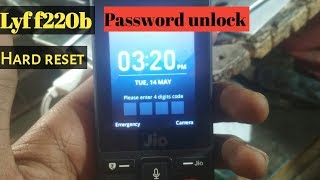 Lyf jio f220b hard reset and password unlock 100%