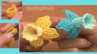 Crochet Fuchsia Flower Pattern Урок 78 Вязаный цветок колокольчик