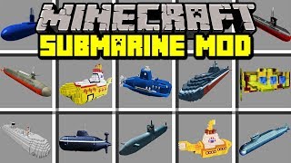 Minecraft SUBMARINE MOD! | EXPLORE UNDERWATER OCEANS TO FIND TREASURE! | Modded Mini-Game