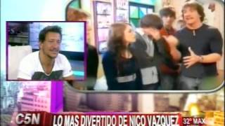 C5N - VIVA LA TARDE: LA VISITA DE NICOLAS VAZQUEZ Y MELINA SOL GRECO