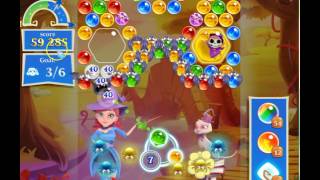 Bubble Witch Saga 2 Level 1634 with no booster & 1 bubble left