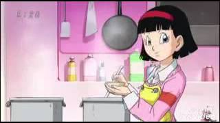 Goten y trunks le regalan agua a videl (Dragon ball super)