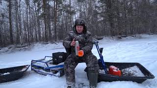 На рыбалку на мотобуксировщике Альбатрос-XL8. Ощутили на себе необычный осенний разлив реки!