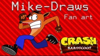 Mike draws: Fan art: Crash Bandicoot