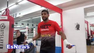 Amir Khan Agrees With Loeffler GGG Might Do To Canelo What He Did To VANES Says look at size