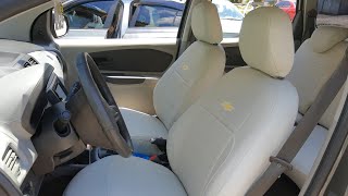 Capa de banco de couro Chevrolet Spin Active { Cross } Creme ✓ Tracker Blazer Meriva
