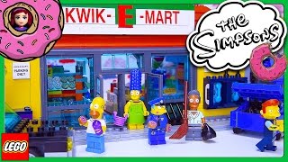 Lego The Simpsons Kwik-E-Mart Build Review Silly Play Part 1 - Kids Toys