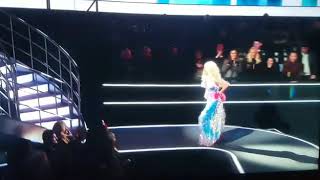 Courtney Act Skirt falls off on entry to Celebrity Big Brother 2018