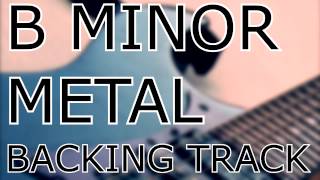 B Minor Groovy Metal Guitar Backing Track 200 BPM