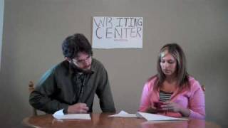 Writing Center Video Scenario: The Texting Student