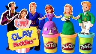 Sofia the First Clay Buddies Royal Family Activity Book Set Using Play-Doh