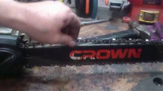 Ремонт цепной пилы "Crown". Перестала включаться.