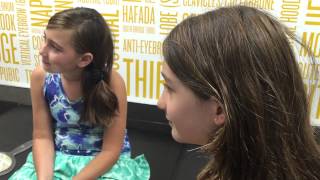 Grace and abi ear piercing