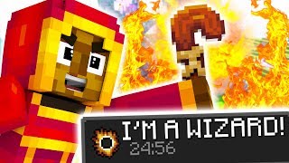 VANILLA MINECRAFT REALMS WIZARD MOD - HOW TO DO MAGIC WITHOUT MODS - SORCERER'S BOOK 2 | JeromeASF
