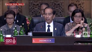 Presiden Jokowi Resmi Buka KTT G20 di Bali
