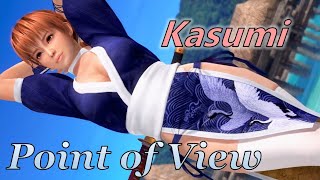DOAX3】かすみ 足組み視点固定 水着:瑠璃光,髪型:ポニーテール(黄)【Kasumi
