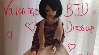 Valentines BJD dress up #1 cozy cute - dolly dress up 19