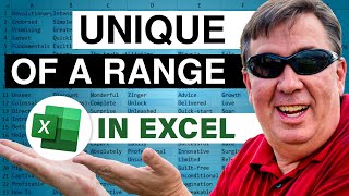 Excel UNIQUE Rectangular Range Using TOCOL - 2475