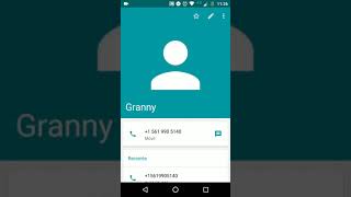 Llamando a granny supuestamente"