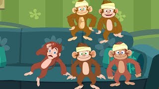 Five Little Monkeys - Nursery Rhyme | Cartoon Videos For Children | Songs For Babies by Kids Tv