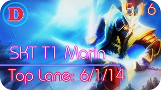 829: Marin - Shen vs Gnar Top Lane Season 5 - Patch 5.16 - KR Challenger SoloQ