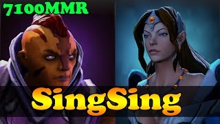 SingSing 7100 MMR Plays Anti-Mage And Mirana - Ranked Match Gameplay - Dota 2