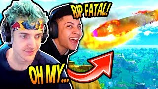NINJA & MYTH REACT TO ROCKET BLAST OFF! RIP FATAL FIELDS? Fortnite FUNNY & SAVAGE Moments