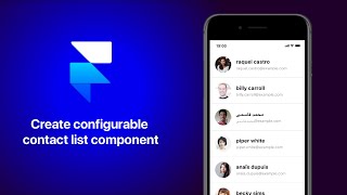 Framer X tips: create configurable contact list component