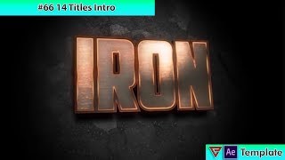 Free After Effects Intro Template #66 : 14 Titles Intro Template for After Effects