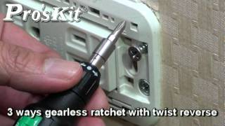 知名品牌寶工/宝工 Pro'sKit-SD-9810A 10 in 1 Auto Loading Ratchet Screwdriver Set