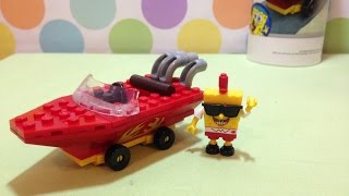 Spongebob Squarepants Racer MegaBloks Игрушки для Мальчиков Лего Машинки Спонж Боб