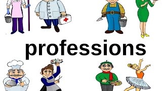 Английский детям. Профессии на английском языке. Professions. English for kids. Learn professions.
