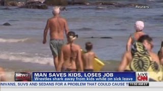 Shark wrestler fired from job