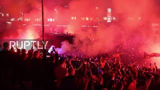 Spain: Hundreds of fans cheer FC Barcelona ahead of Xavi Hernandez's official debut as team's coach